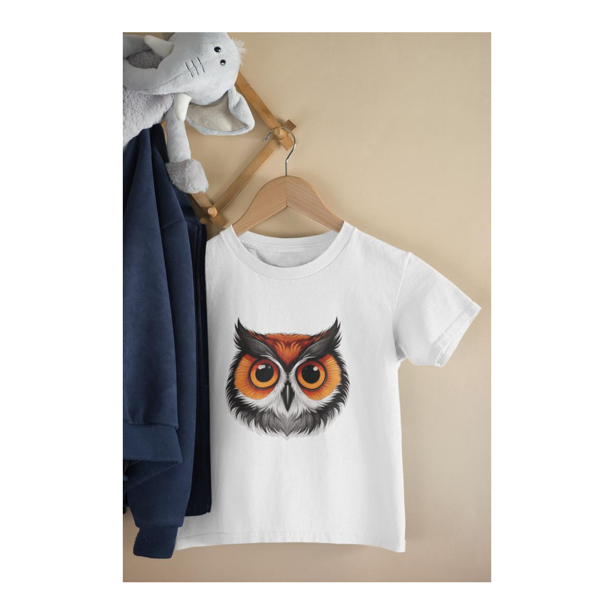 Kinder T-Shirt Eulen Augen
