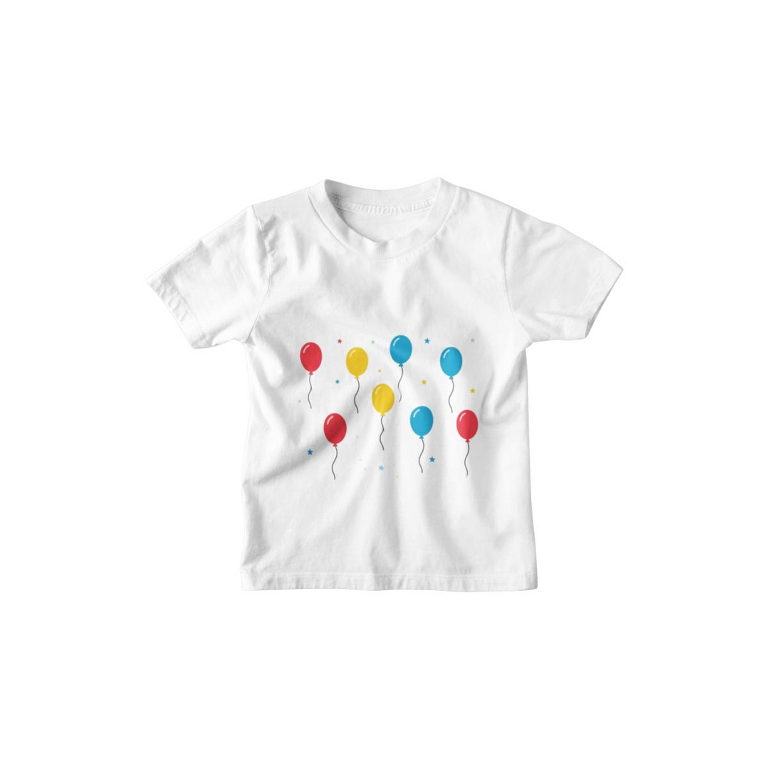 Kinder T-Shirt Flat Style Ballon