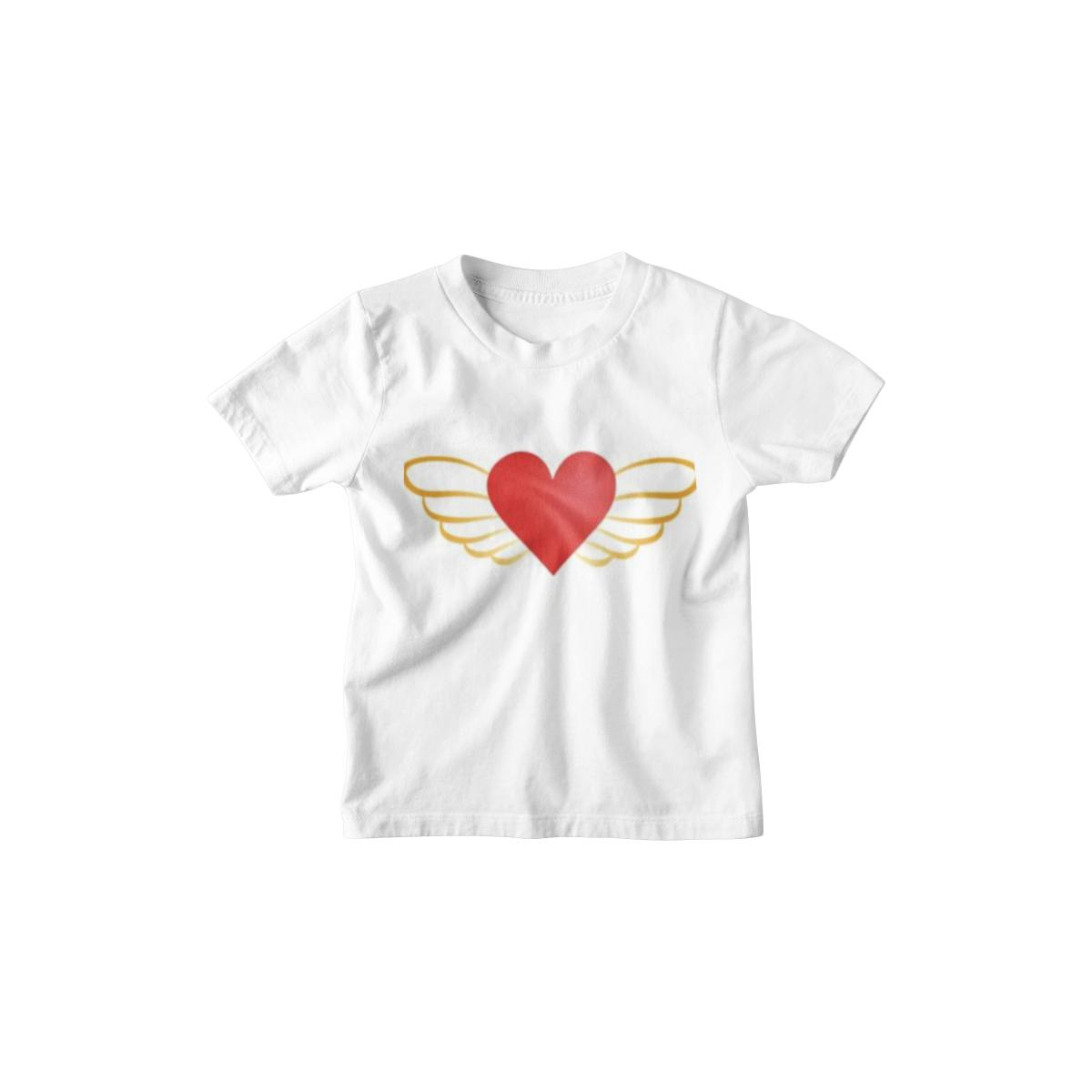 Kinder T-Shirt Flying Heart