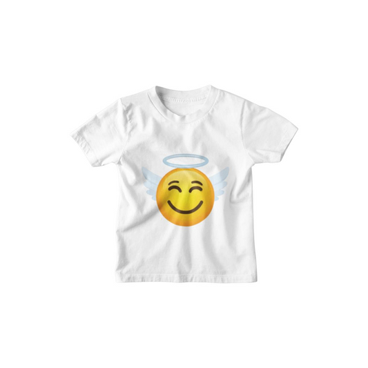 Kinder T-Shirt Funny Emoji Angel