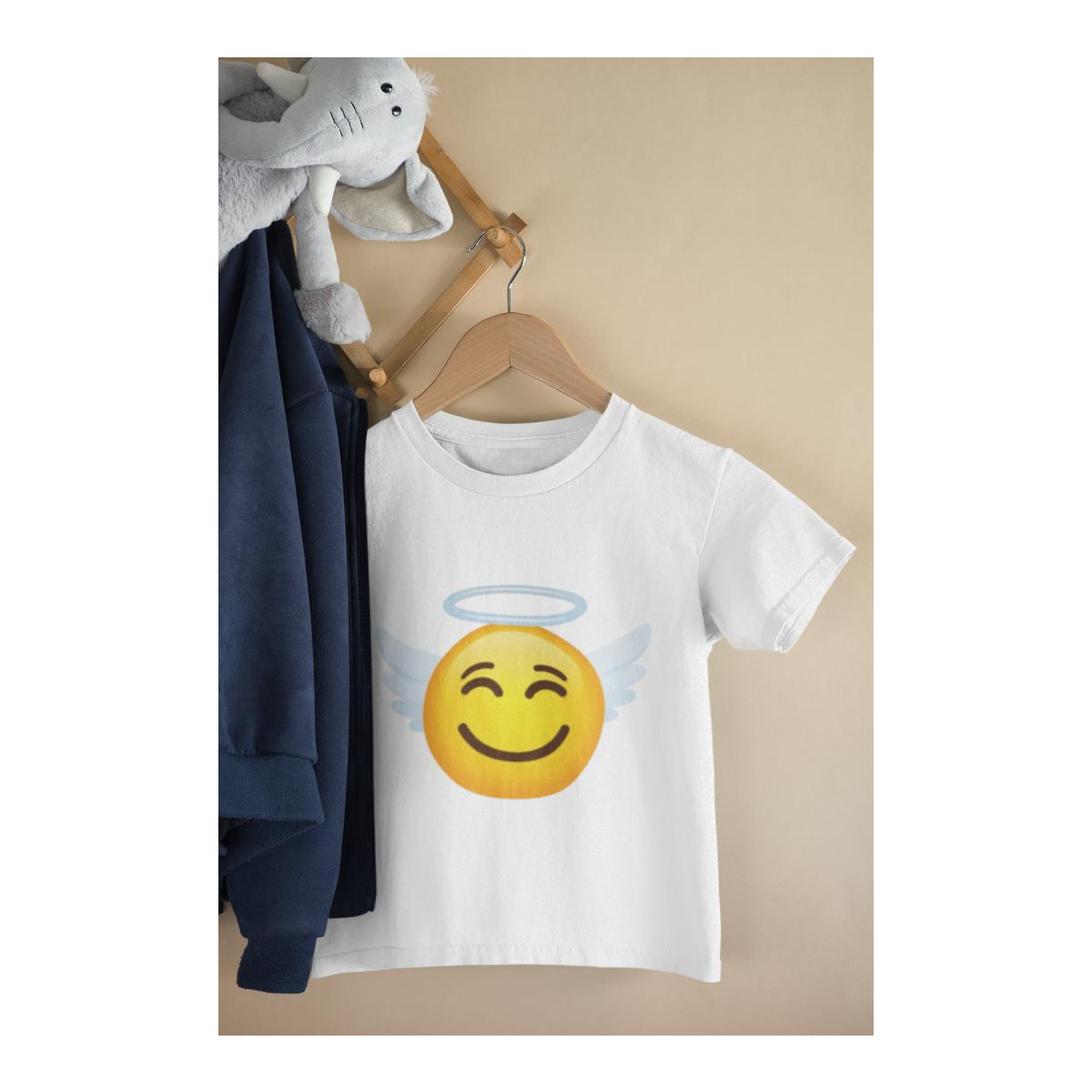 Kinder T-Shirt Funny Emoji Angel