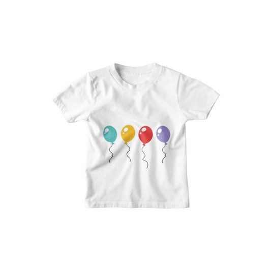 Kinder T-Shirt Geburtstagsballons