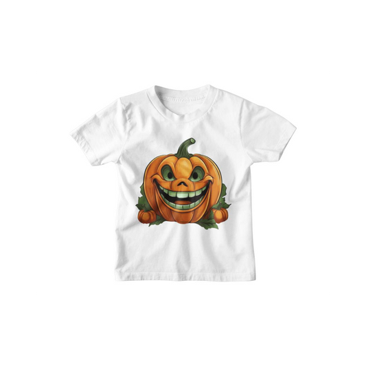 Kinder T-Shirt Halloween Pumpink Smiles
