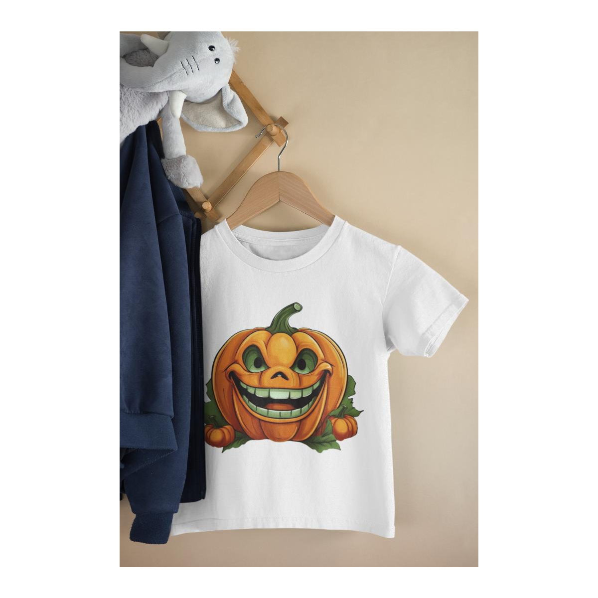 Kinder T-Shirt Halloween Pumpink Smiles