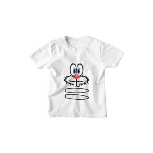 Kinder T-Shirt Hasenkopf 001