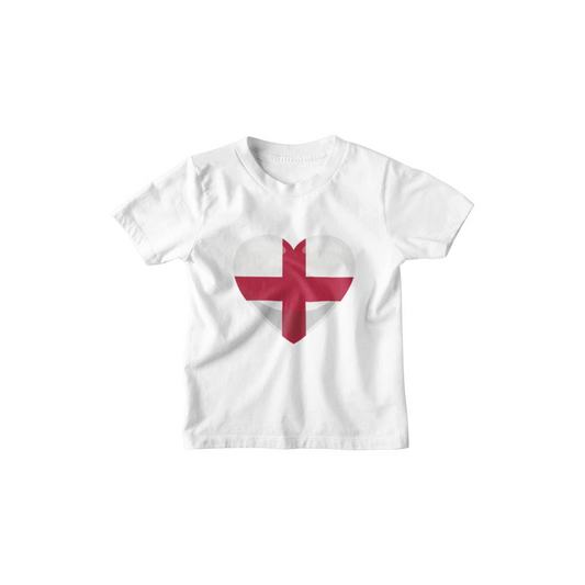 Kinder T-Shirt Herz Flagge England