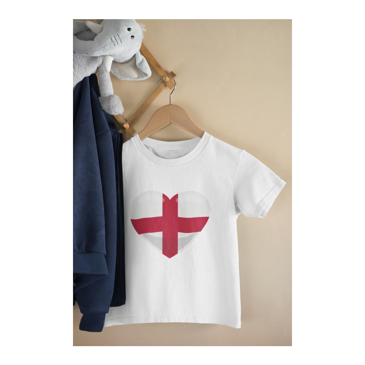 Kinder T-Shirt Herz Flagge England