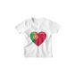 Kinder T-Shirt Herz Flagge Portugal