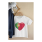 Kinder T-Shirt Herz Flagge Portugal