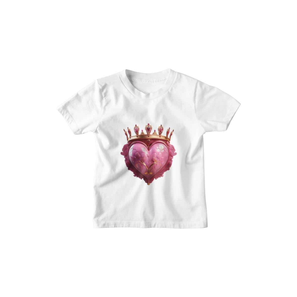 Kinder T-Shirt Herz mit Krone