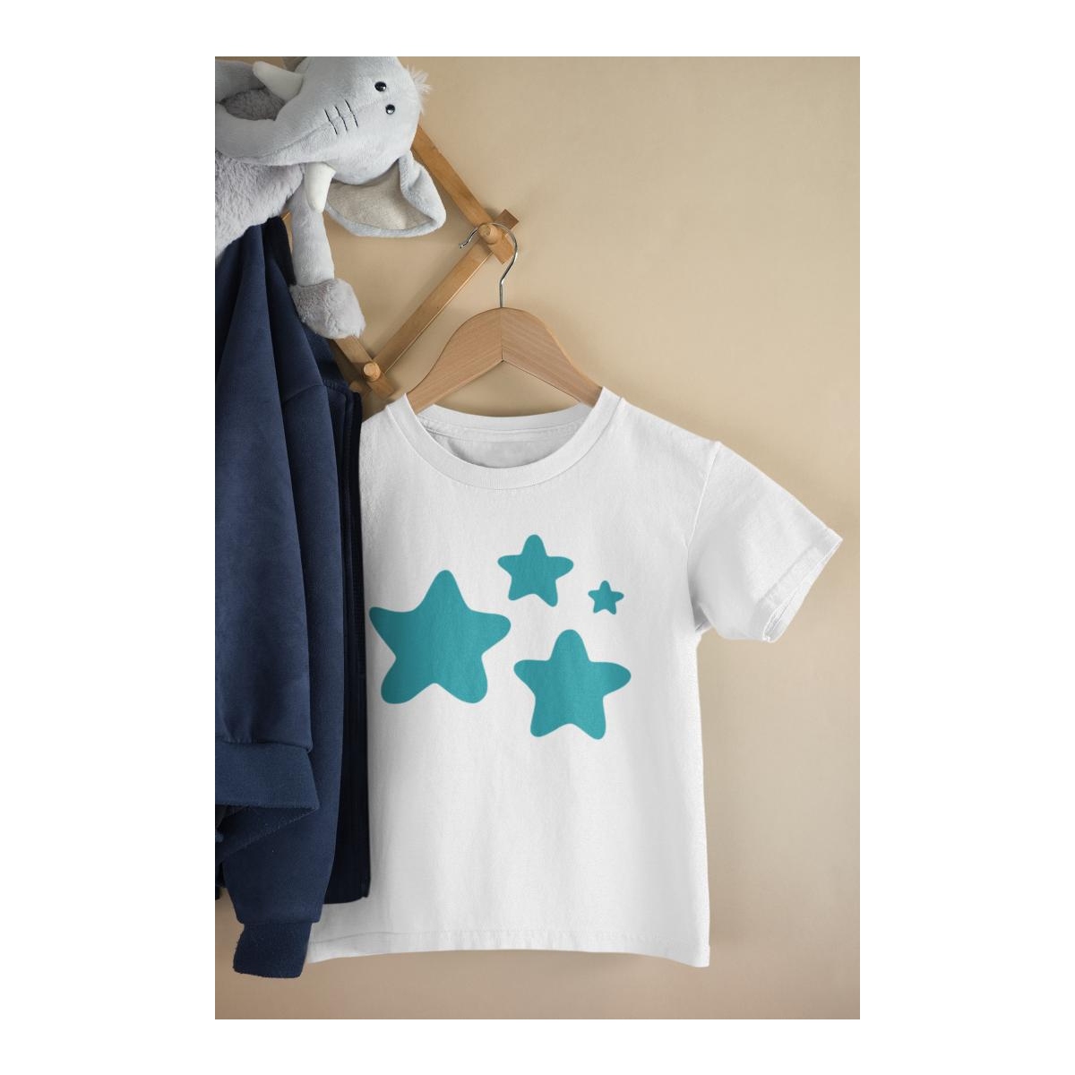 Kinder T-Shirt Herzige Comic Sterne