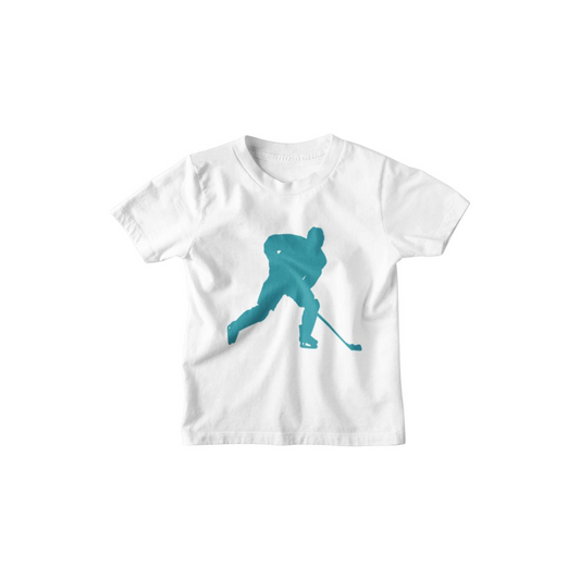 Kinder T-Shirt Hockey Player 3 Silhouette