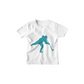 Kinder T-Shirt Hockey Player Shot Silhouette