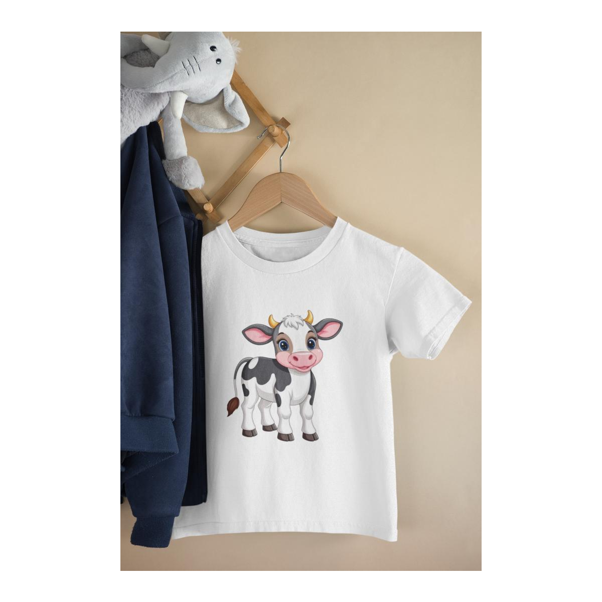 Kinder T-Shirt Kleine Comic Kuh