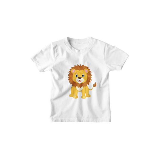 Kinder T-Shirt Kleiner Comic Löwe