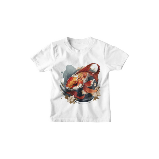 Kinder T-Shirt Koi Fish