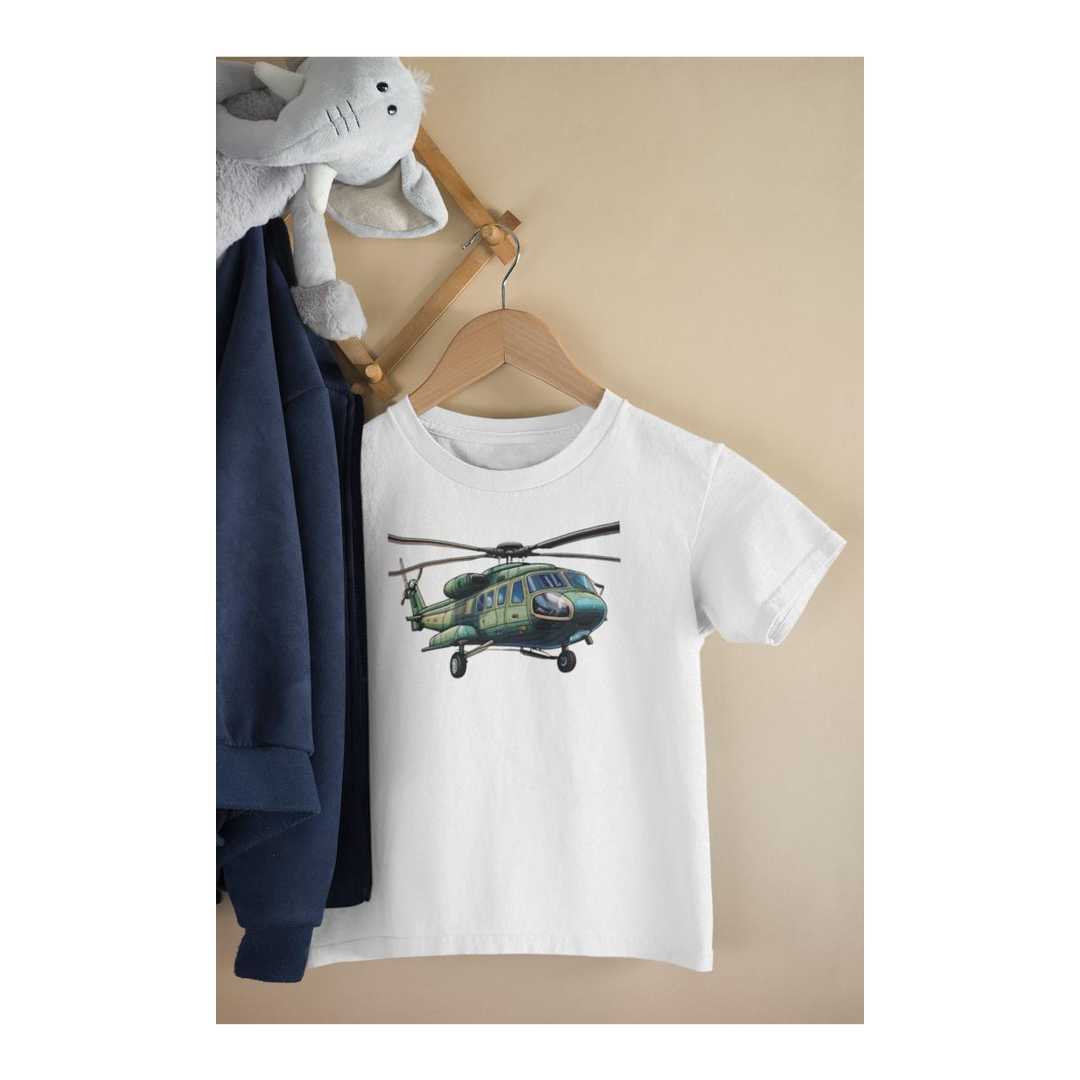 Kinder T-Shirt Militär Helikopter