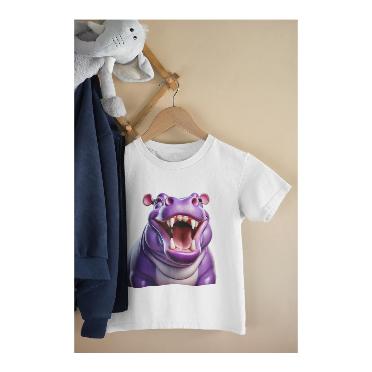 Kinder T-Shirt Nilpferd