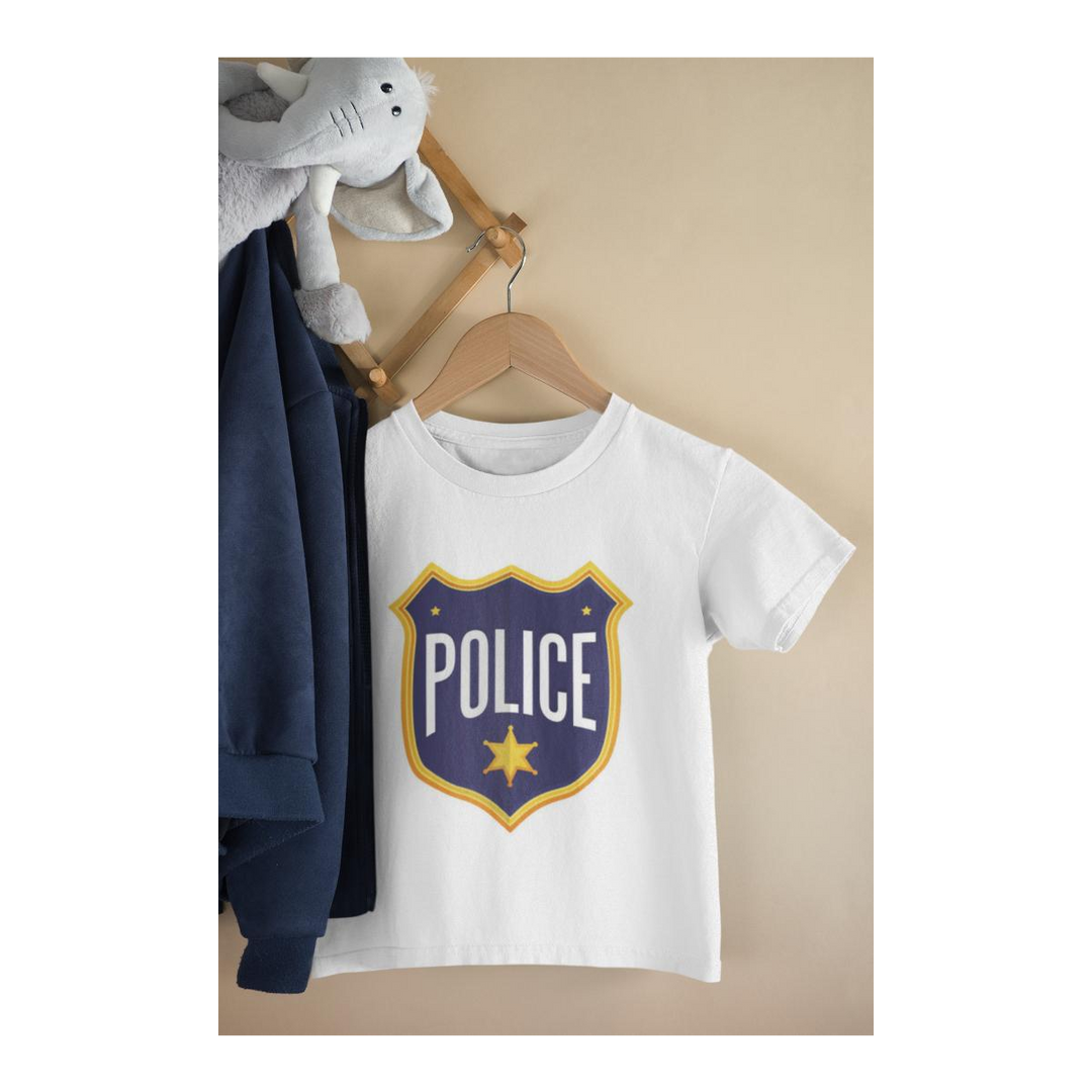 Kinder T-Shirt Police Patches