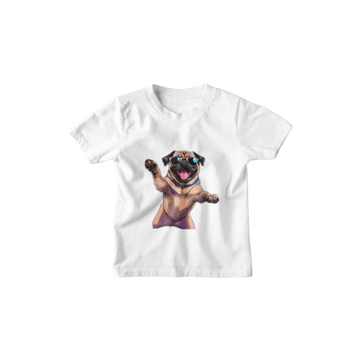 Kinder T-Shirt PugDabbing Dog