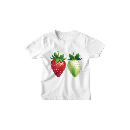 Kinder T-Shirt Realistische Erdbeere