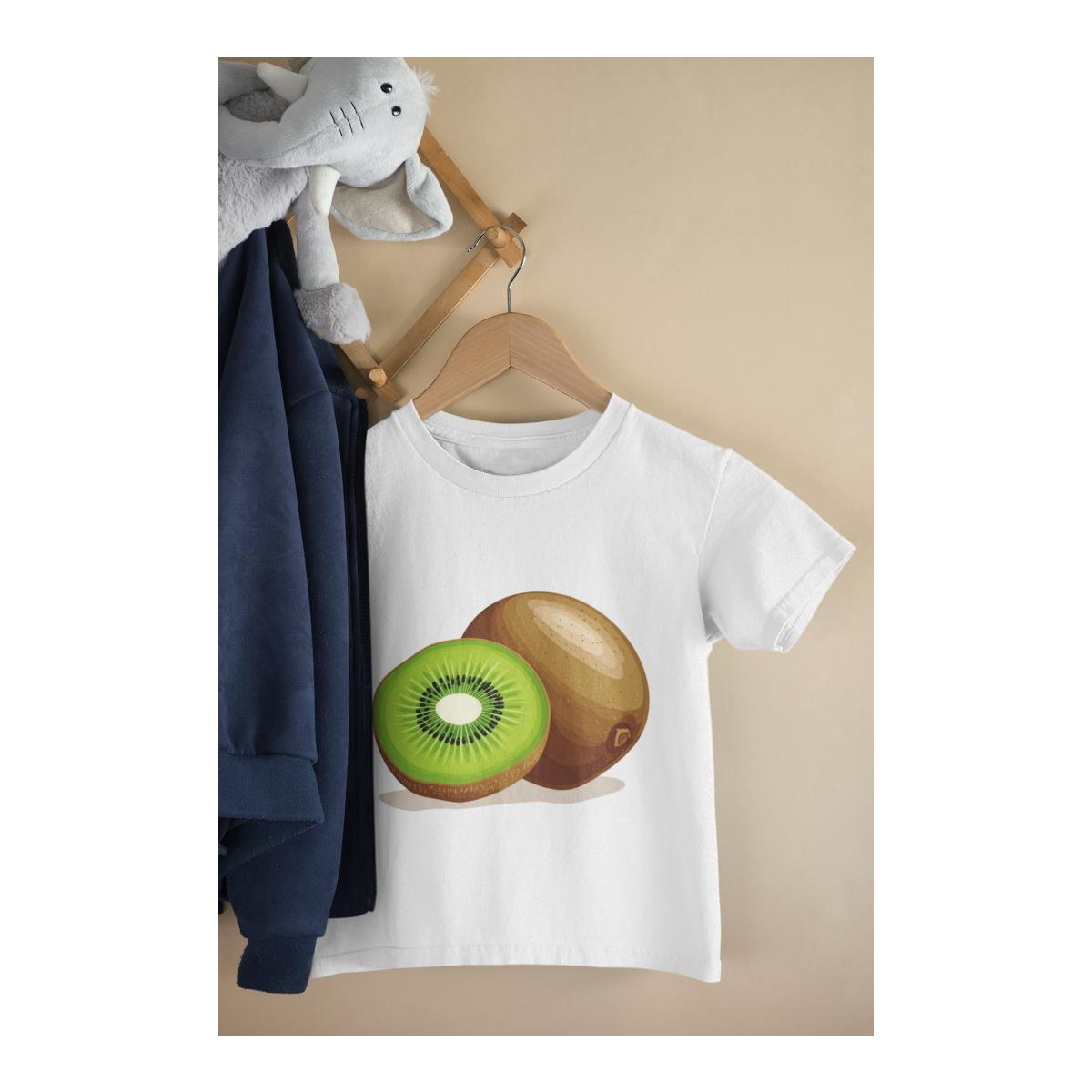 Kinder T-Shirt Realistische Kiwi