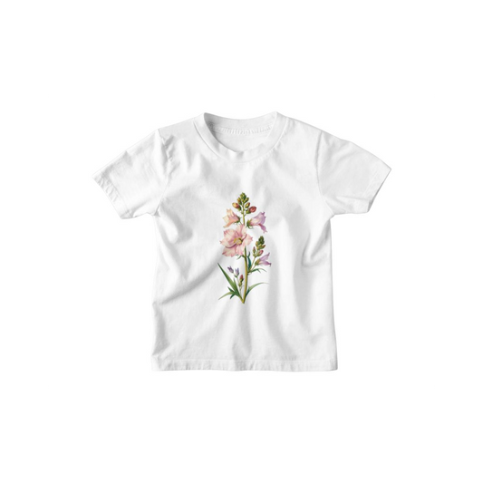 Kinder T-Shirt Realistische Rittersporn Blume