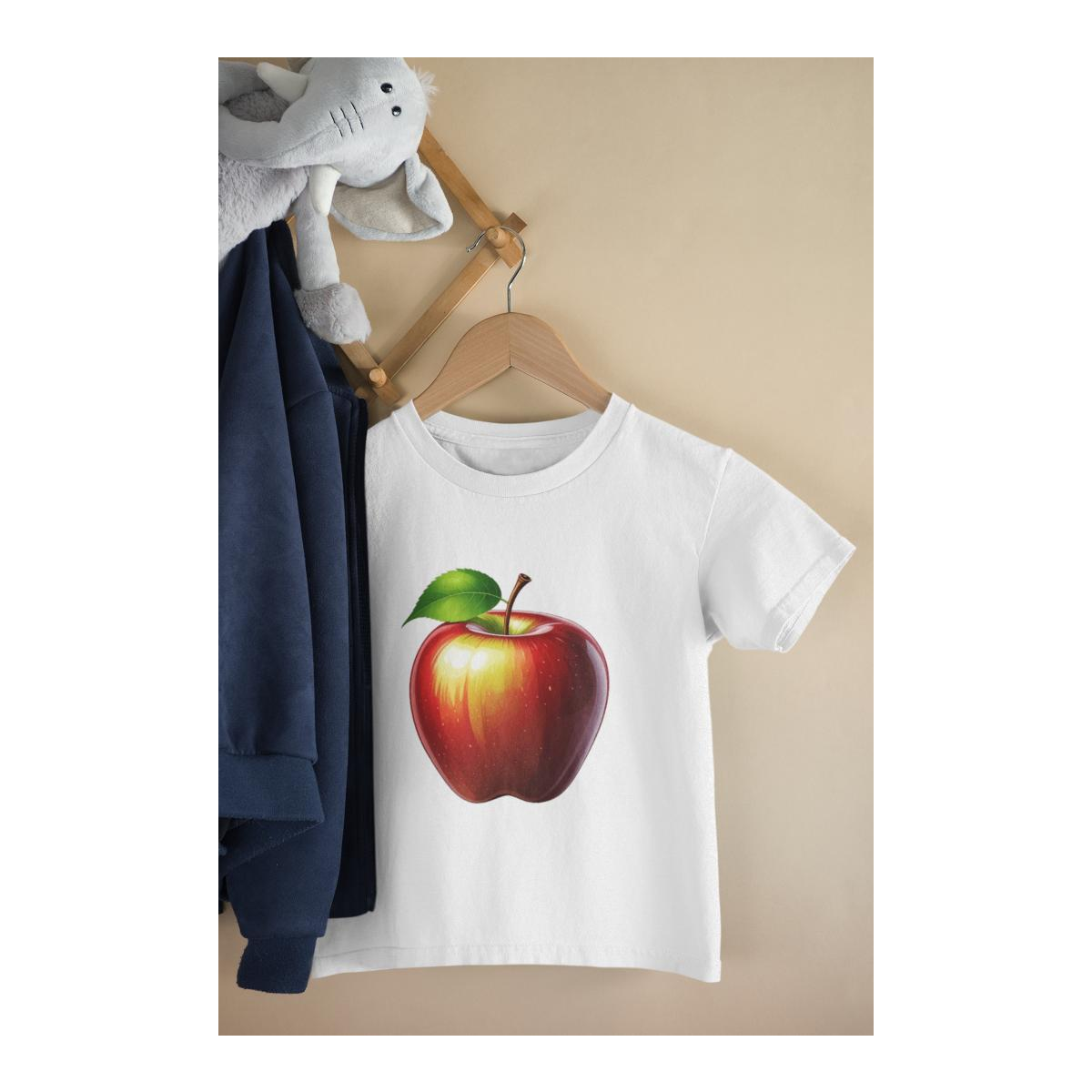 Kinder T-Shirt Realistischer Apfel