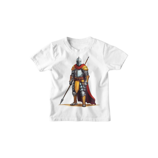 Kinder T-Shirt Ritter mit Speer