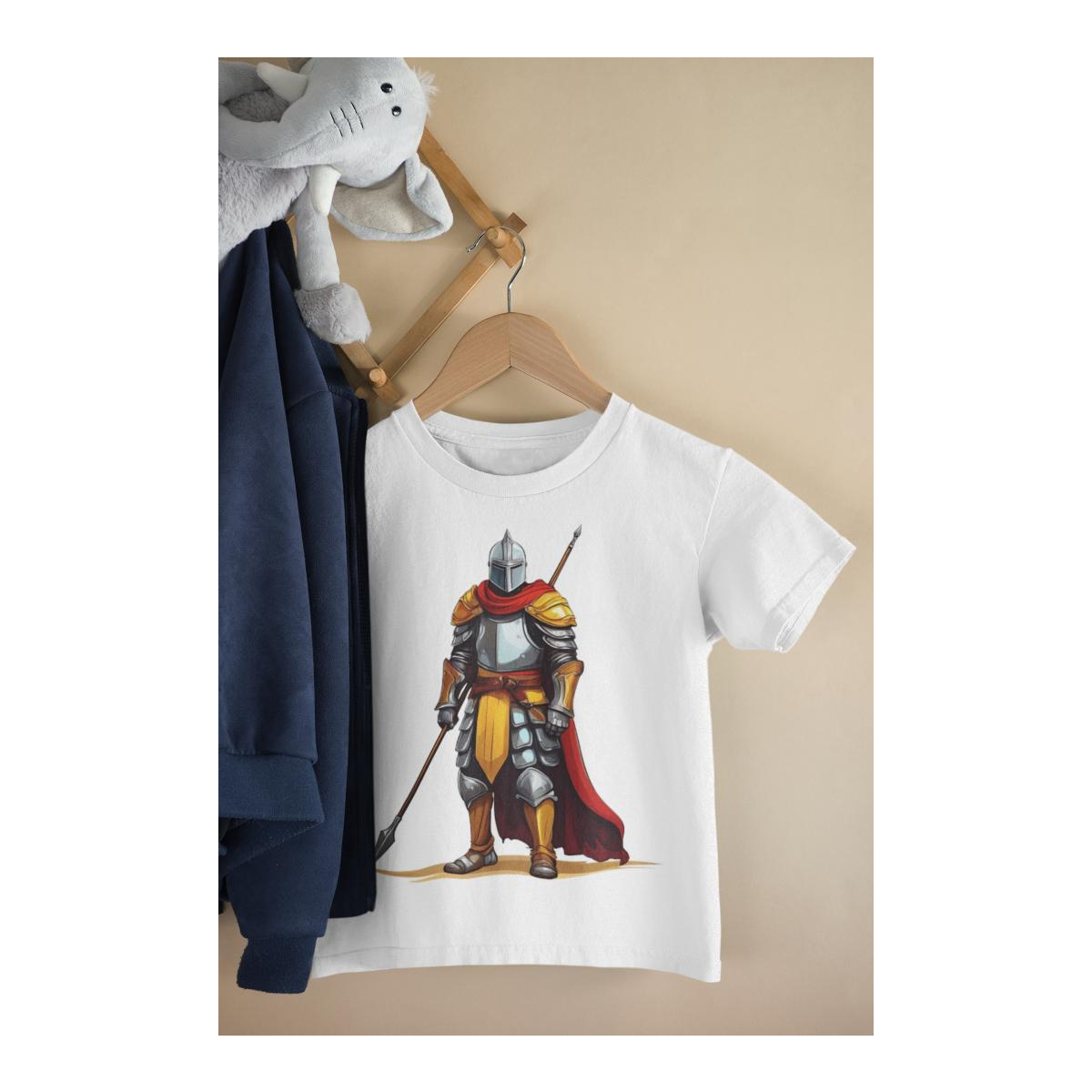 Kinder T-Shirt Ritter mit Speer