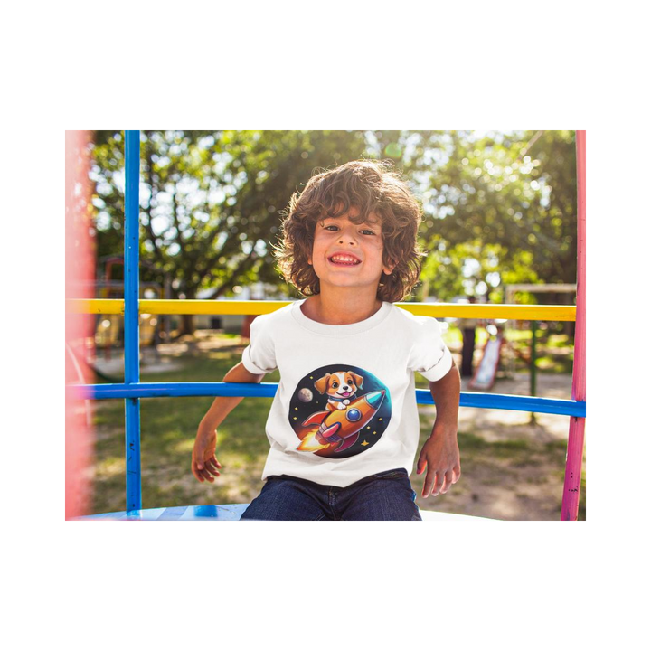 Kinder T-Shirt SHIBA INU to the MOON