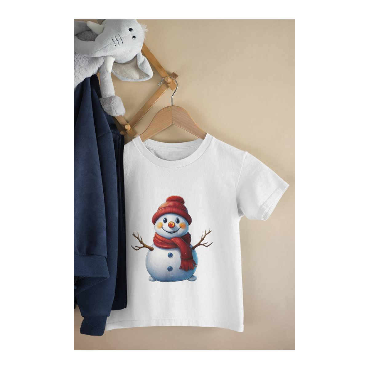 Kinder T-Shirt Schneemann