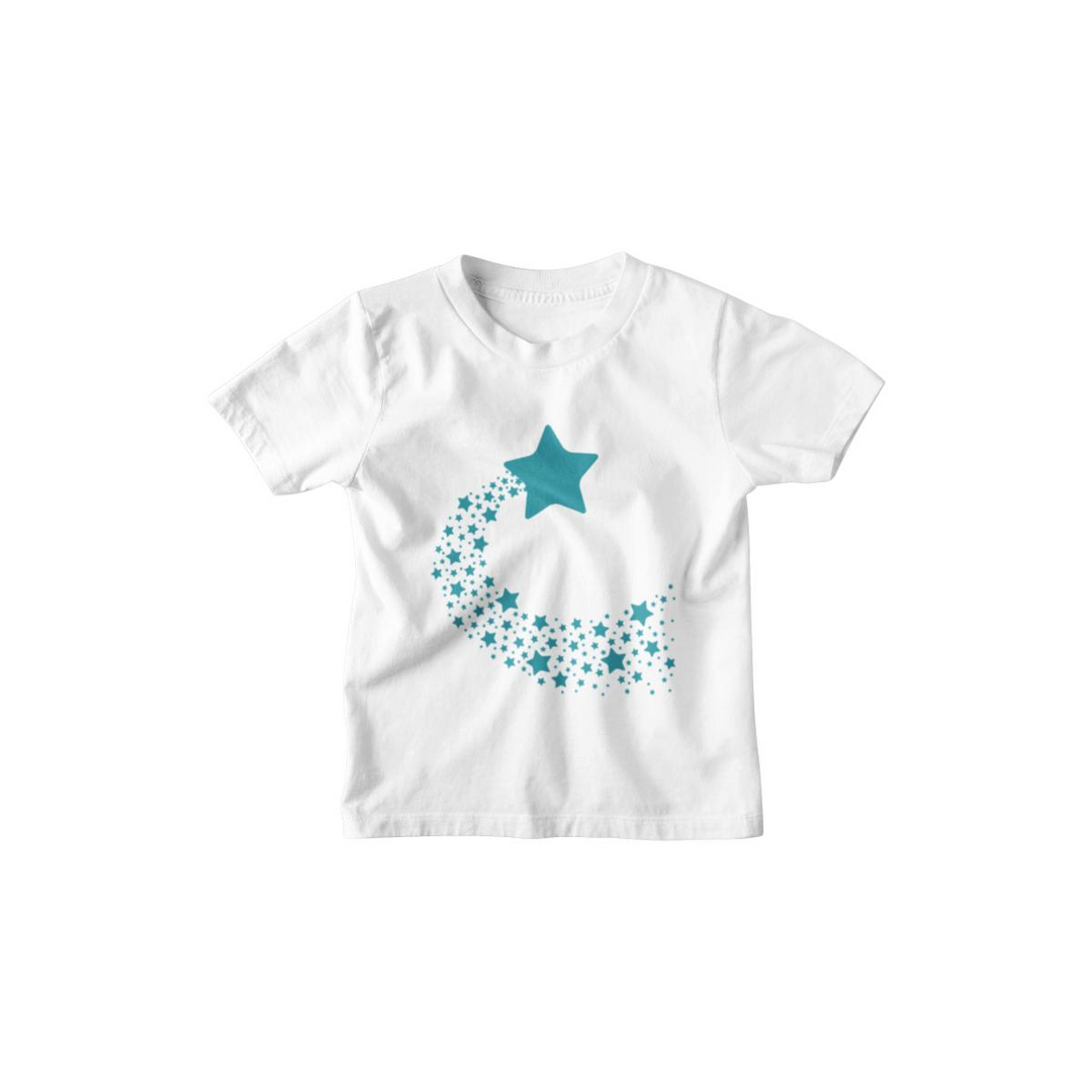 Kinder T-Shirt Sterne Schweif in Gelb