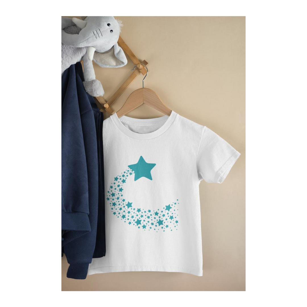 Kinder T-Shirt Sterne Schweif in Gelb
