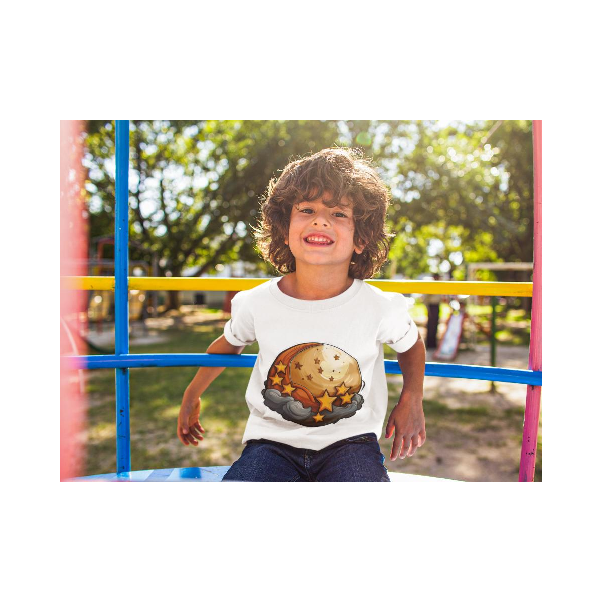 Kinder T-Shirt Sterne und Mond