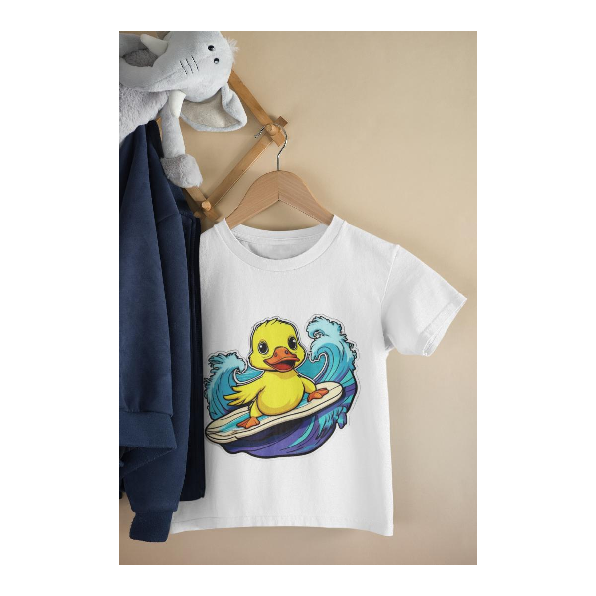 Kinder T-Shirt Surfing Duck