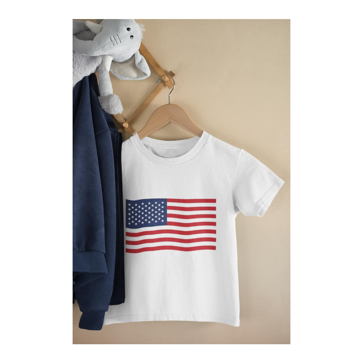 Kinder T-Shirt USA Flagge