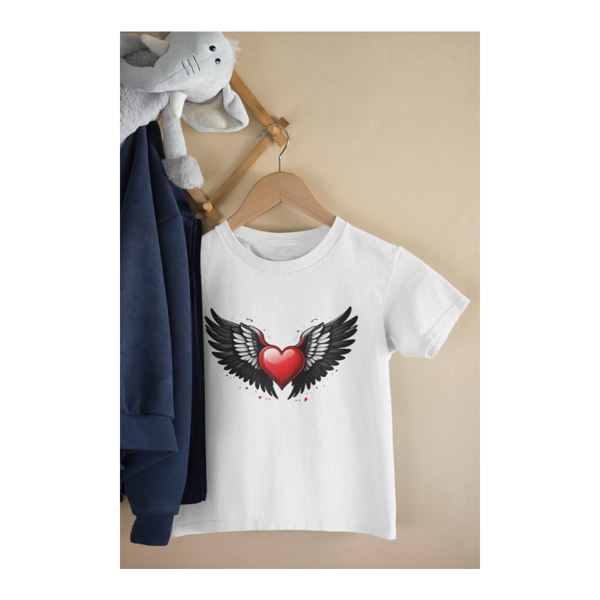 Kinder T-Shirt Wings of Heart