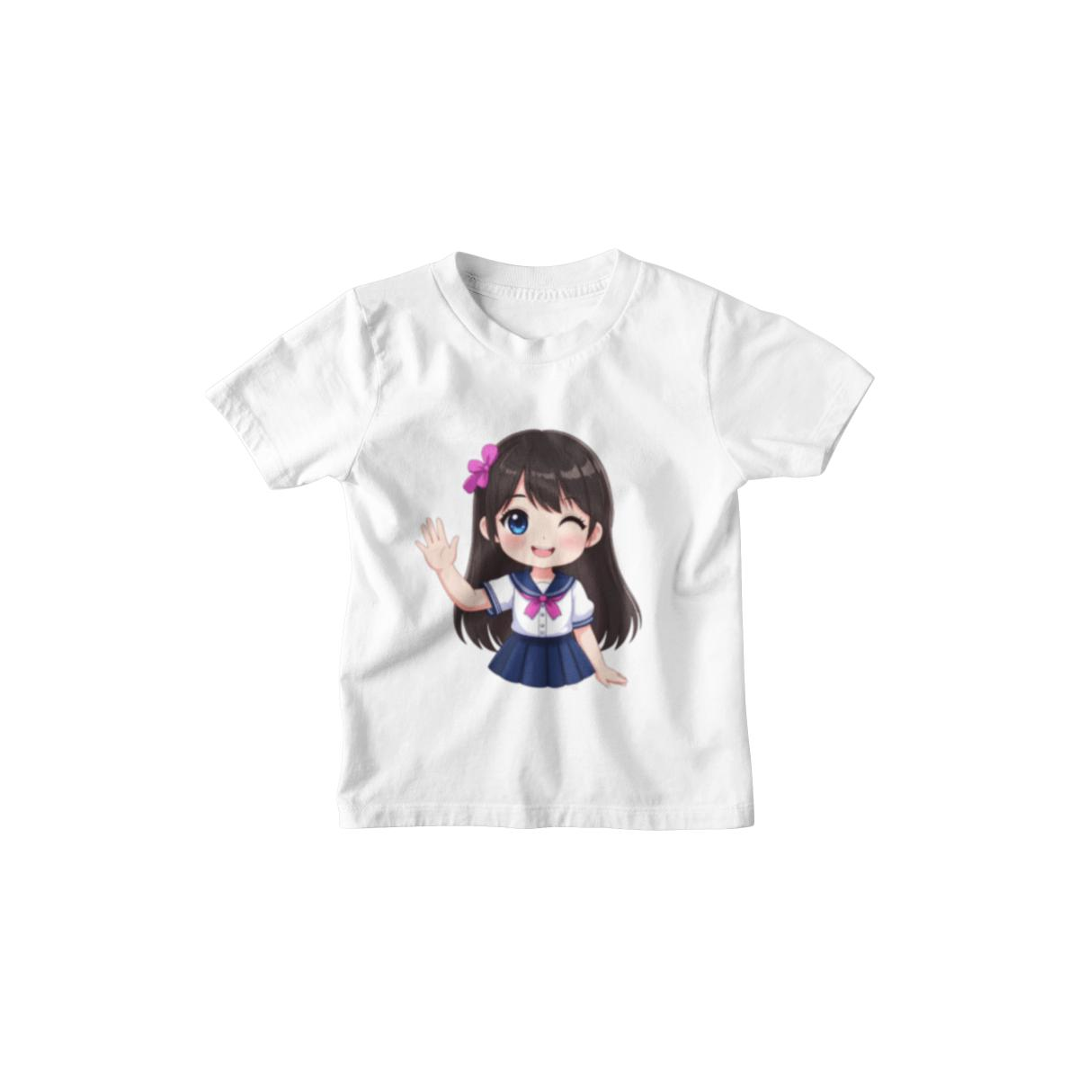 Kinder T-Shirt Cute Anime Girl Melanie