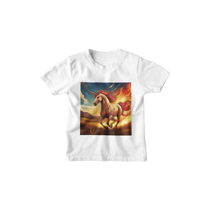 Kinder T-Shirt fire Unicorn