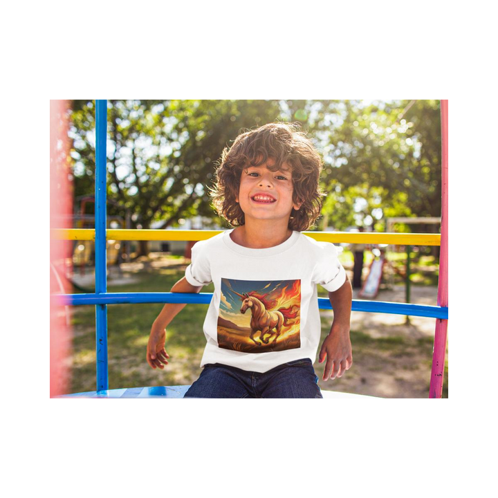 Kinder T-Shirt fire Unicorn