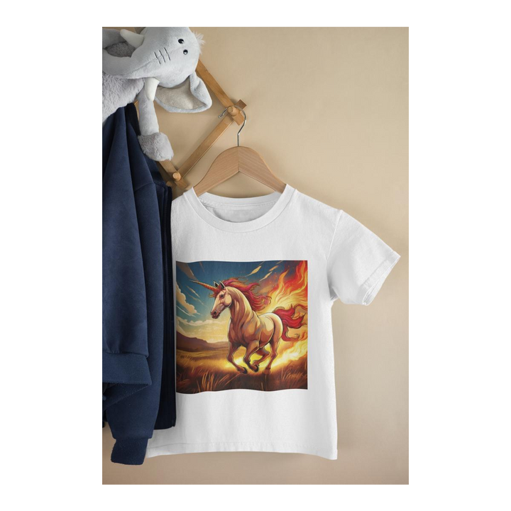 Kinder T-Shirt fire Unicorn