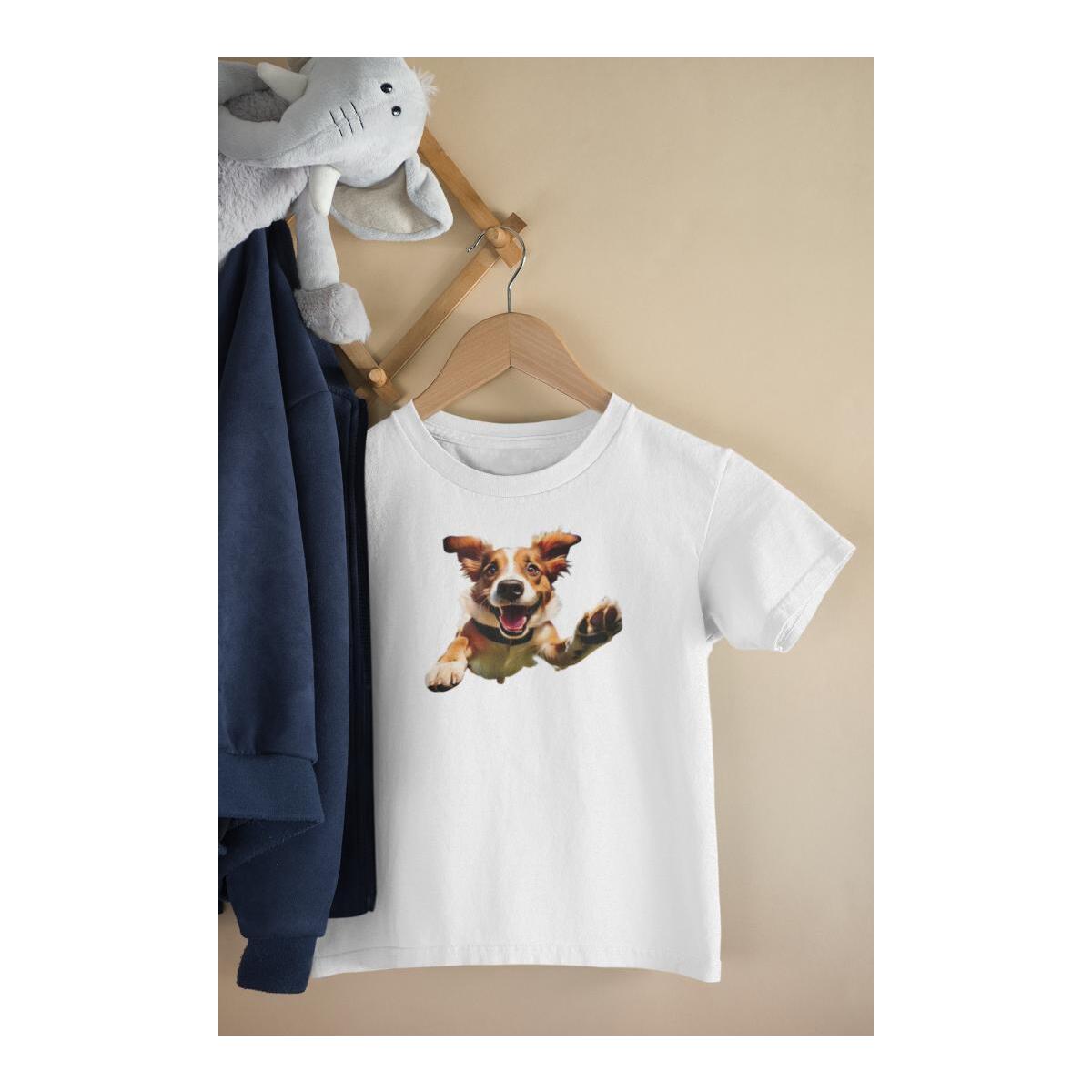 Kinder T-Shirt flying Dog