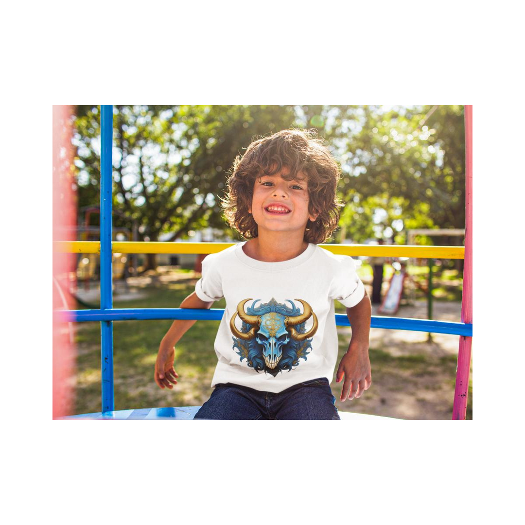 Kinder T-Shirt Longhorn Skull