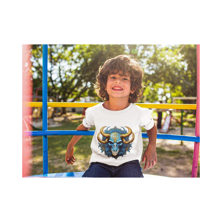 Kinder T-Shirt Longhorn Skull
