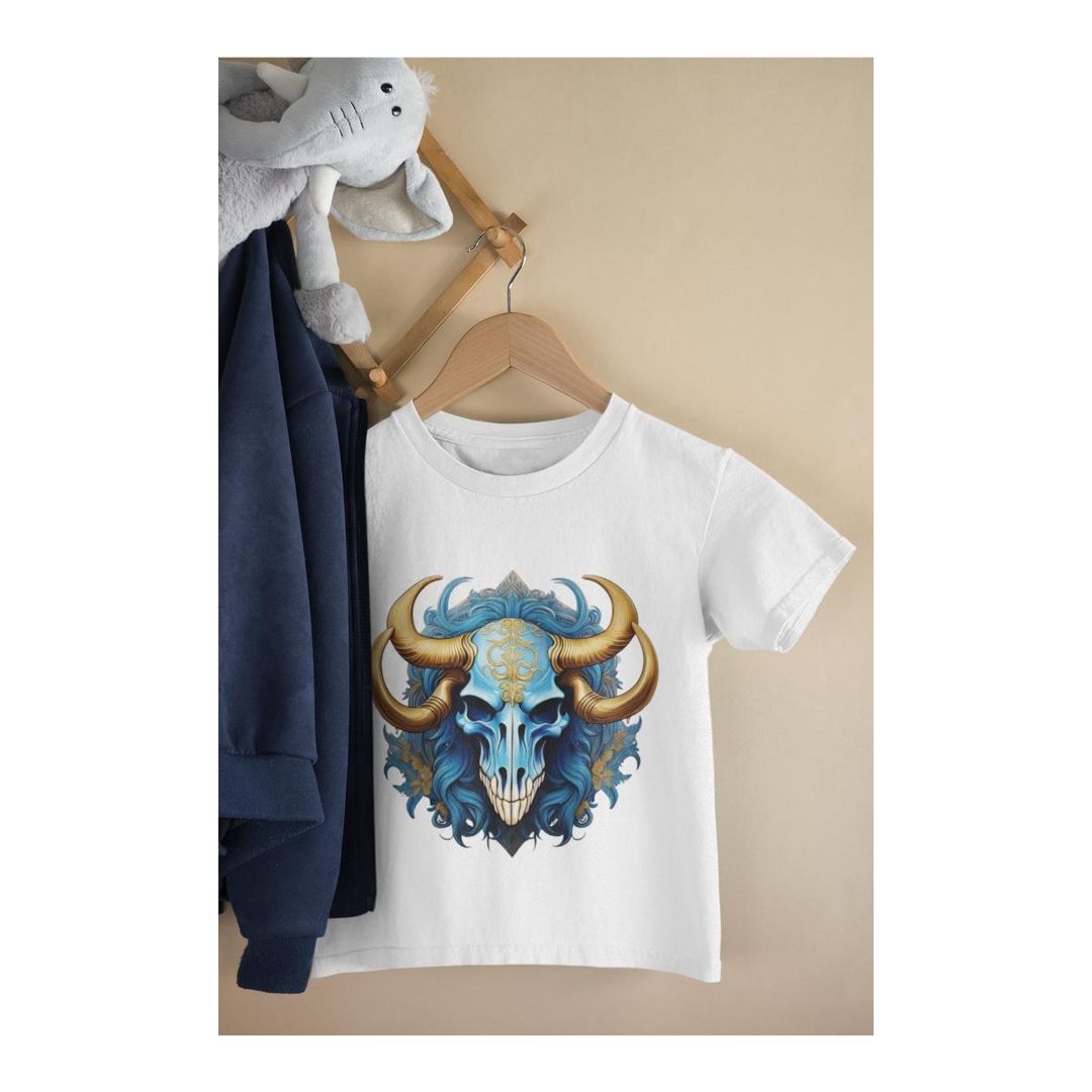 Kinder T-Shirt Longhorn Skull
