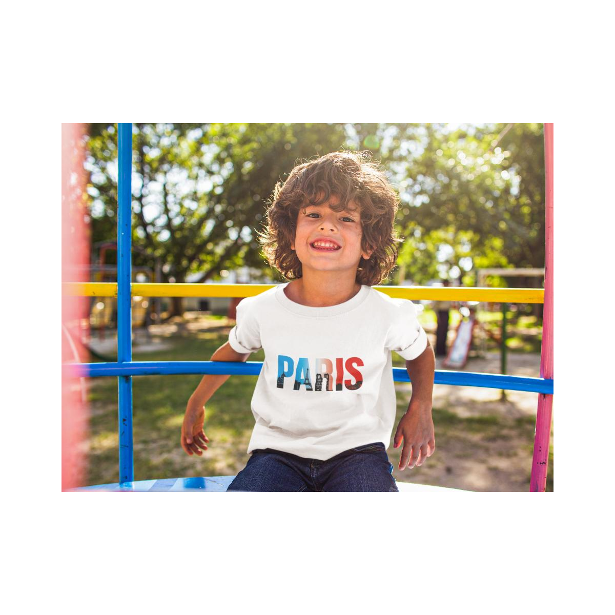 Kinder T-Shirte Paris Skyline