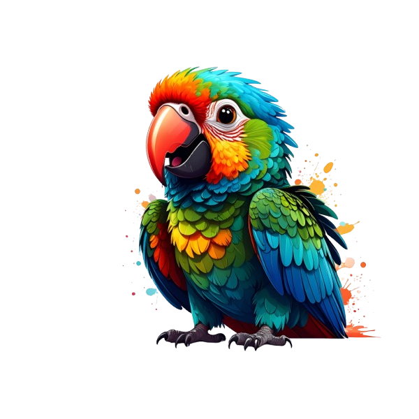 Baby- Body Set 3teilig cute comic Papagei