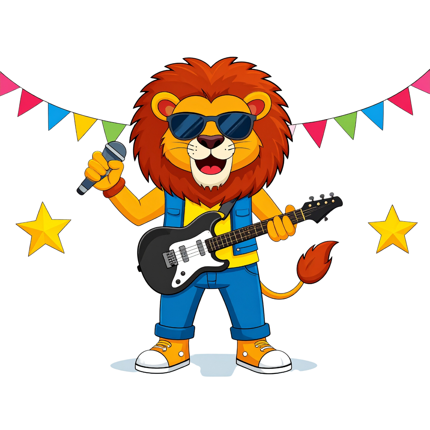 Schulrucksack-Set Rockstar Löwe 2