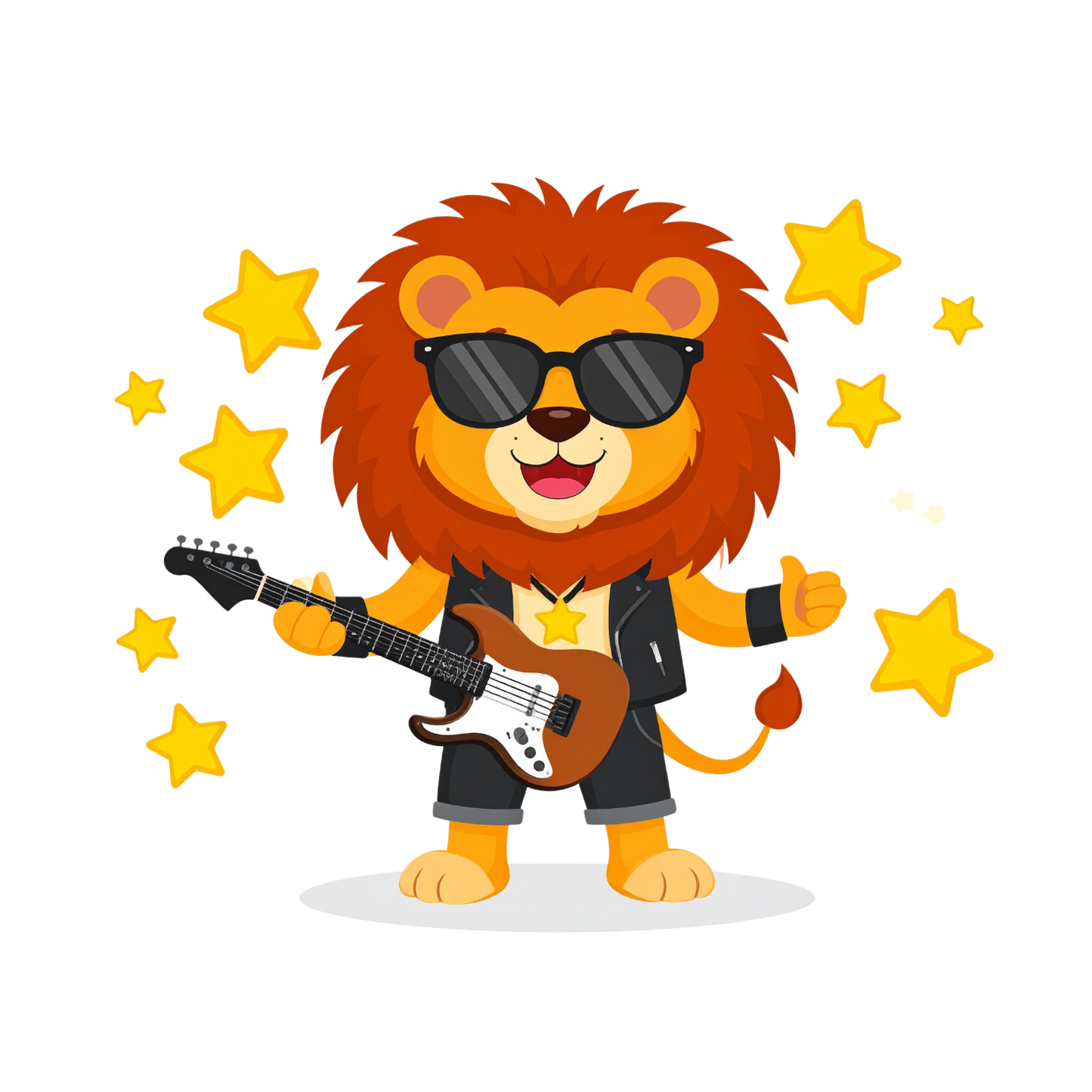 Schulrucksack-Set Rockstar Löwe 1